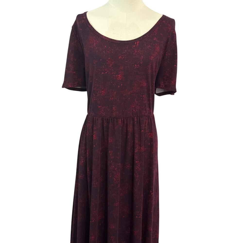 LulaRoe Women’s Galaxy Print Dress Size 3XL – Pink Stars Casual Swing Dress